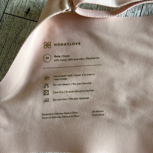Honeylove‎ body silhouette bra pill pink size medium without pads - Picture 7 of 9
